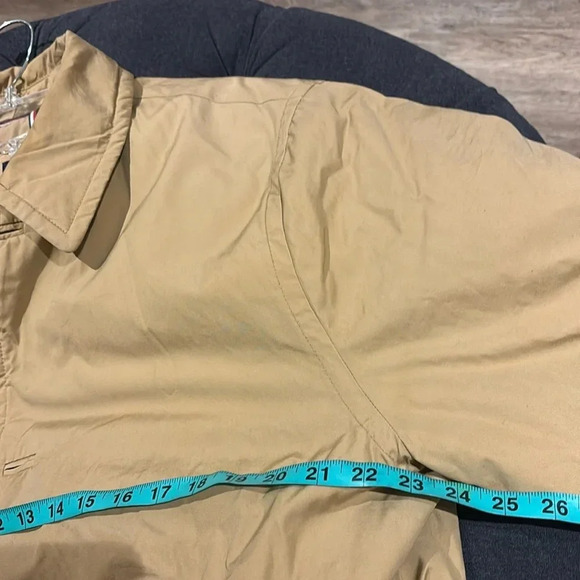 Tommy Hilfiger Tan puffer trench coat jacket Large - Picture 10 of 17